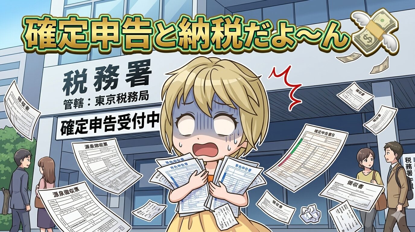 アイキャッチ『確定申告と納税だよぉ〜ん💸』